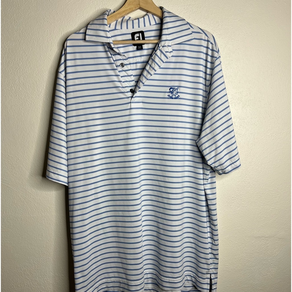 FootJoy short sleeve striped golf polo shirt men’s size large - Worn Once